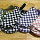 Checkered Crossbody Messenger Bag