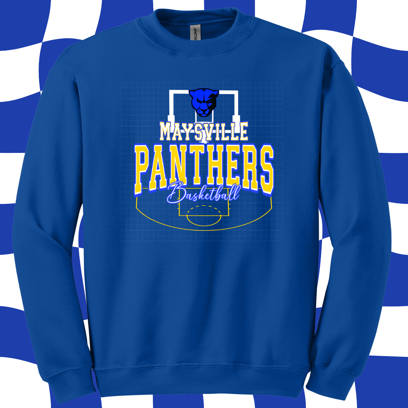 Pre Order -Panthers Royal Basketball. Adult & Youth. 3 Shirt Options.