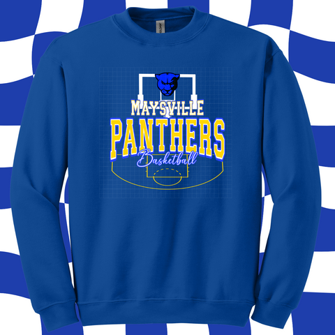 Pre Order -Panthers Royal Basketball. Adult & Youth. 3 Shirt Options.