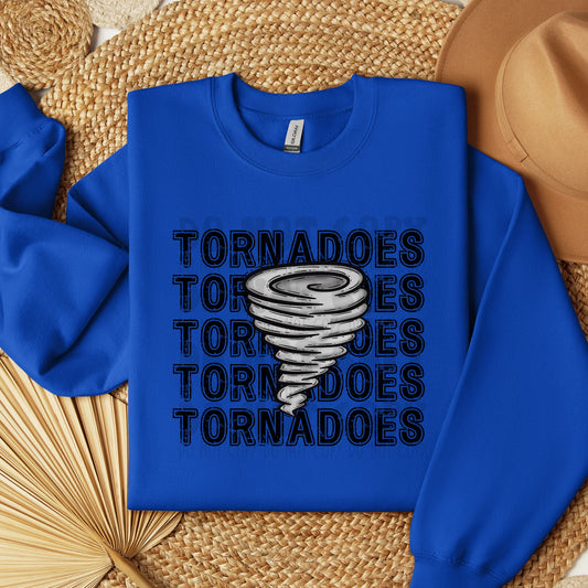 TORNADOES STACKED MASCOT YOUTH - YOU CHOOSE COLOR