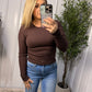 Second Skin Ribbed Seamless - Coffee Bean
