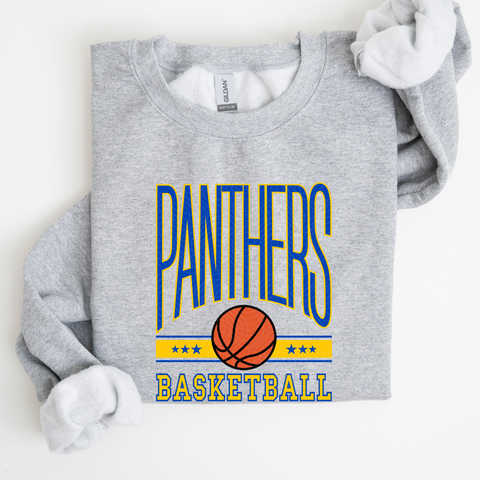 Panthers Basketball Tall on Sport Grey