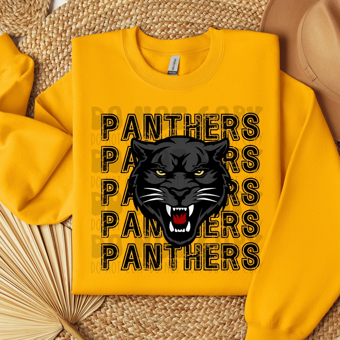 PANTHERS STACKED MASCOT TODDLER - YOU CHOOSE COLOR