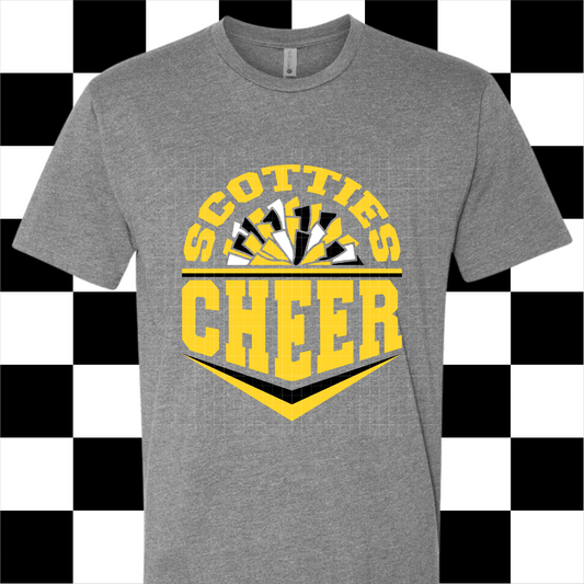 TODDLER/YOUTH Scotties Cheer - Gray T-shirt
