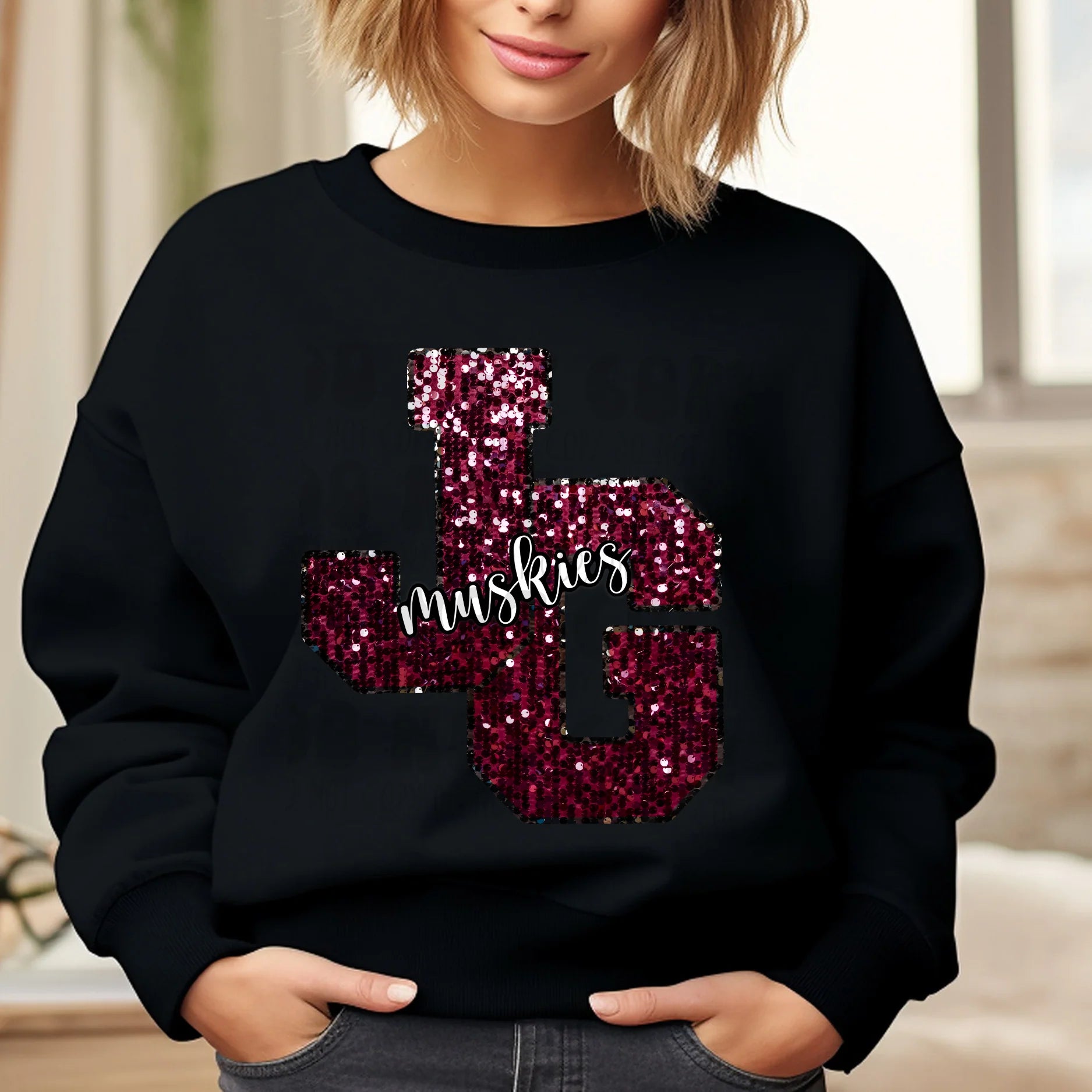 PRE-ORDER - JG MUSKIES FAUX SEQUINS ADULT - YOU CHOOSE COLOR