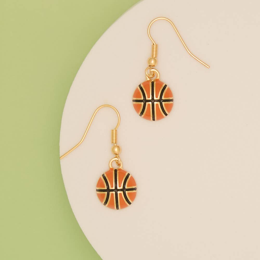 Gameday Basketball Earrings