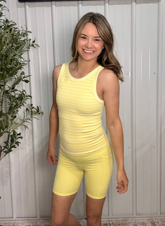 Reversible Tank Top - Pale Banana - ONE SIZE S-L