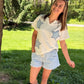 Patriot Star Patched Mineral Washed Tee