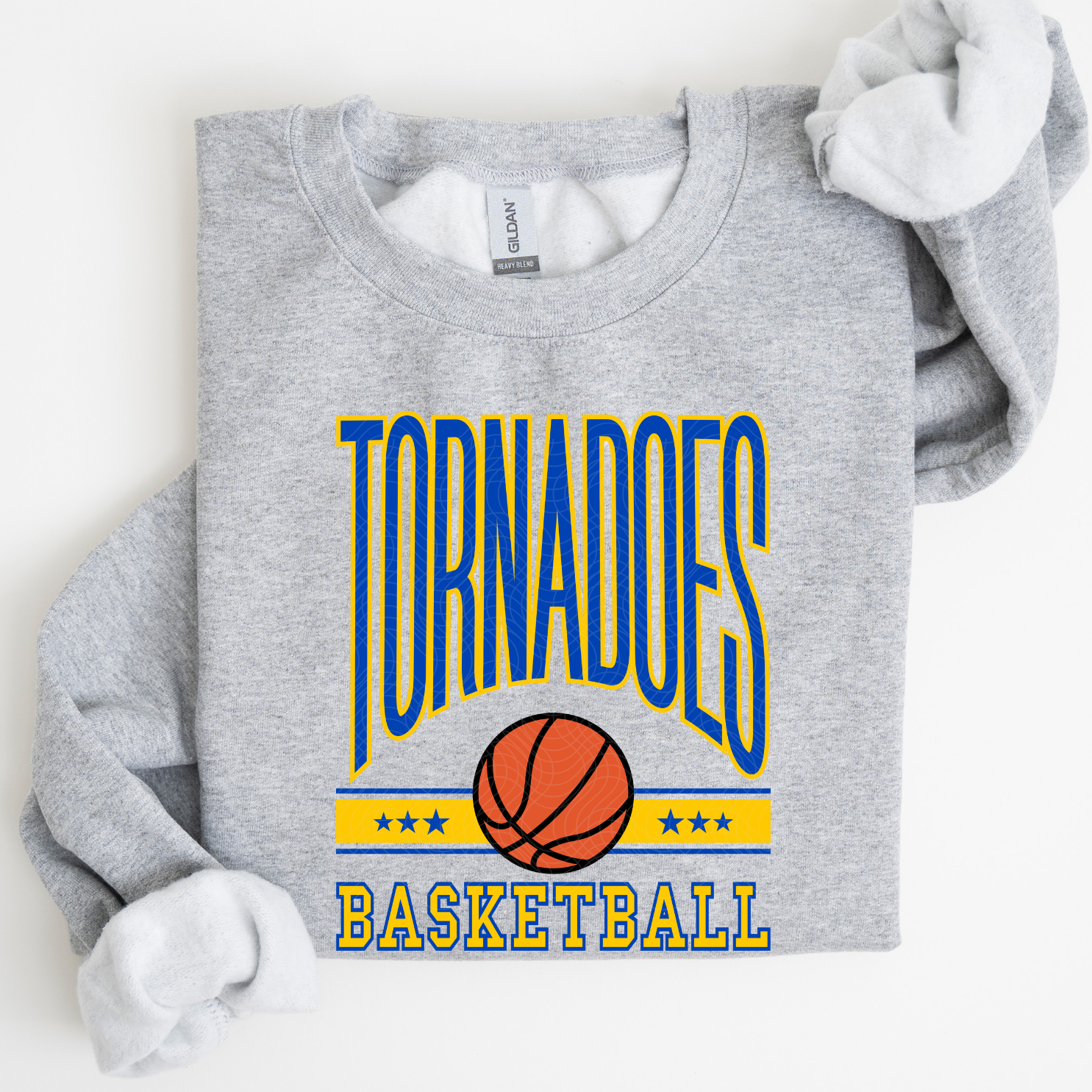 Tornadoes Basketball Tall on Sport Grey