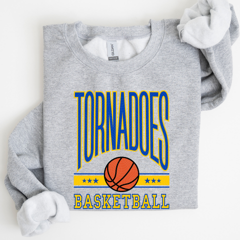 Tornadoes Basketball Tall on Sport Grey