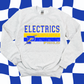 ELECTRICS GREY. Adult & Youth. 3 shirt options.