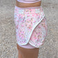 Patchwork Print Double Layer Nylon Shorts