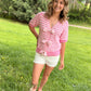 WHITE HIGH RISE SHORTS - Kancan