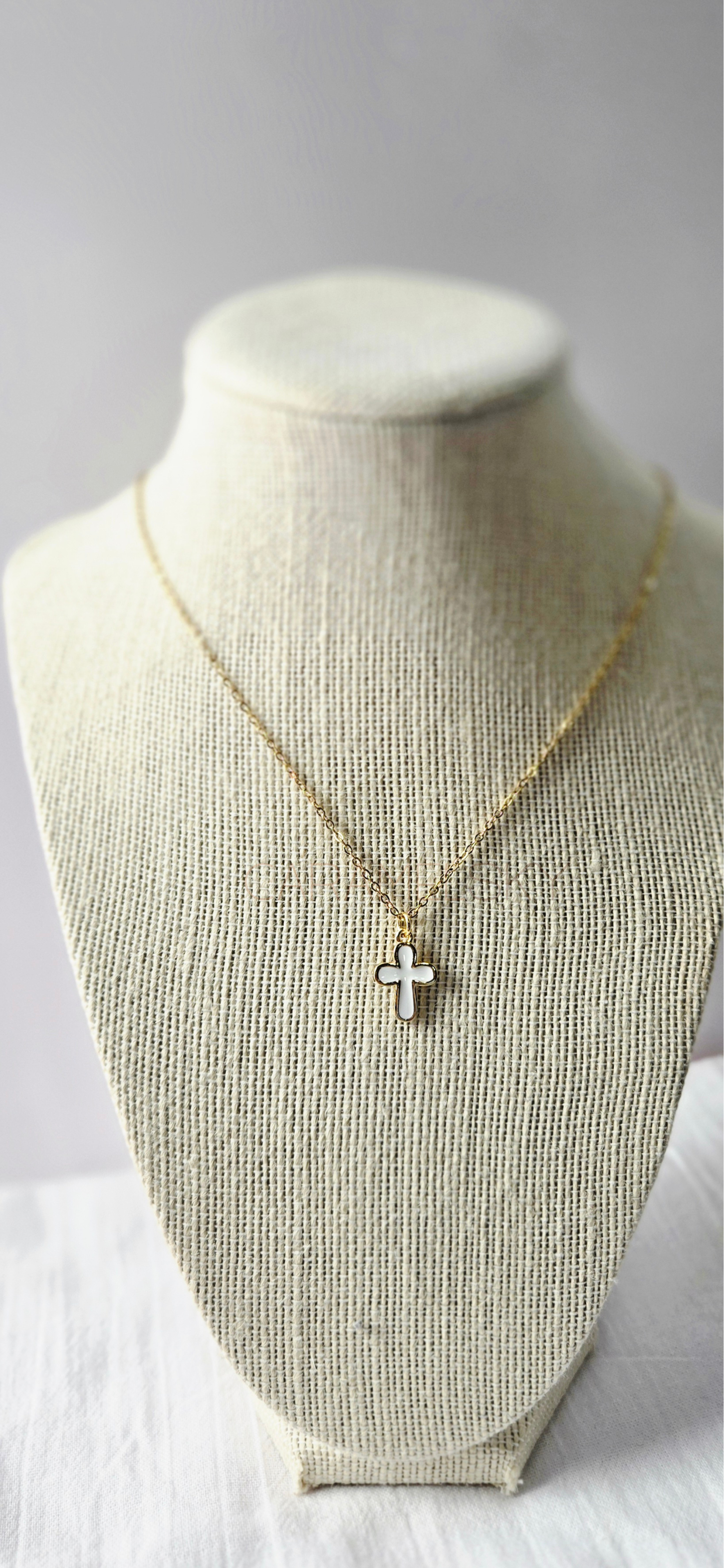 Enamel Cross Necklace