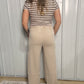 Mineral Wash Wide Leg Cargo Pant - Dark Taupe