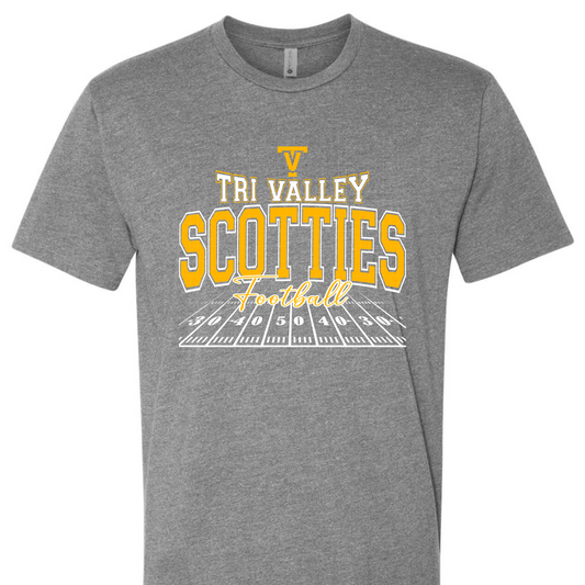 ADULT TV Field Logo - Gray T-shirt
