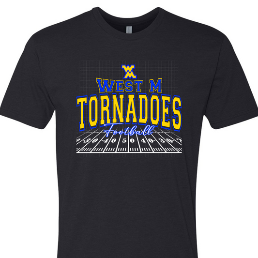 ADULT WM Field Logo - Black T-shirt