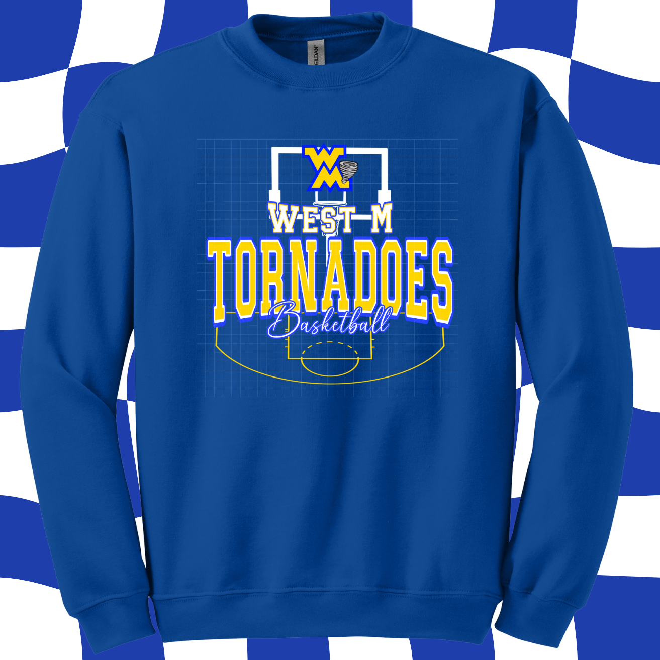 Pre Order -Tornadoes Royal Basketball. Adult & Youth. 3 Shirt Options.