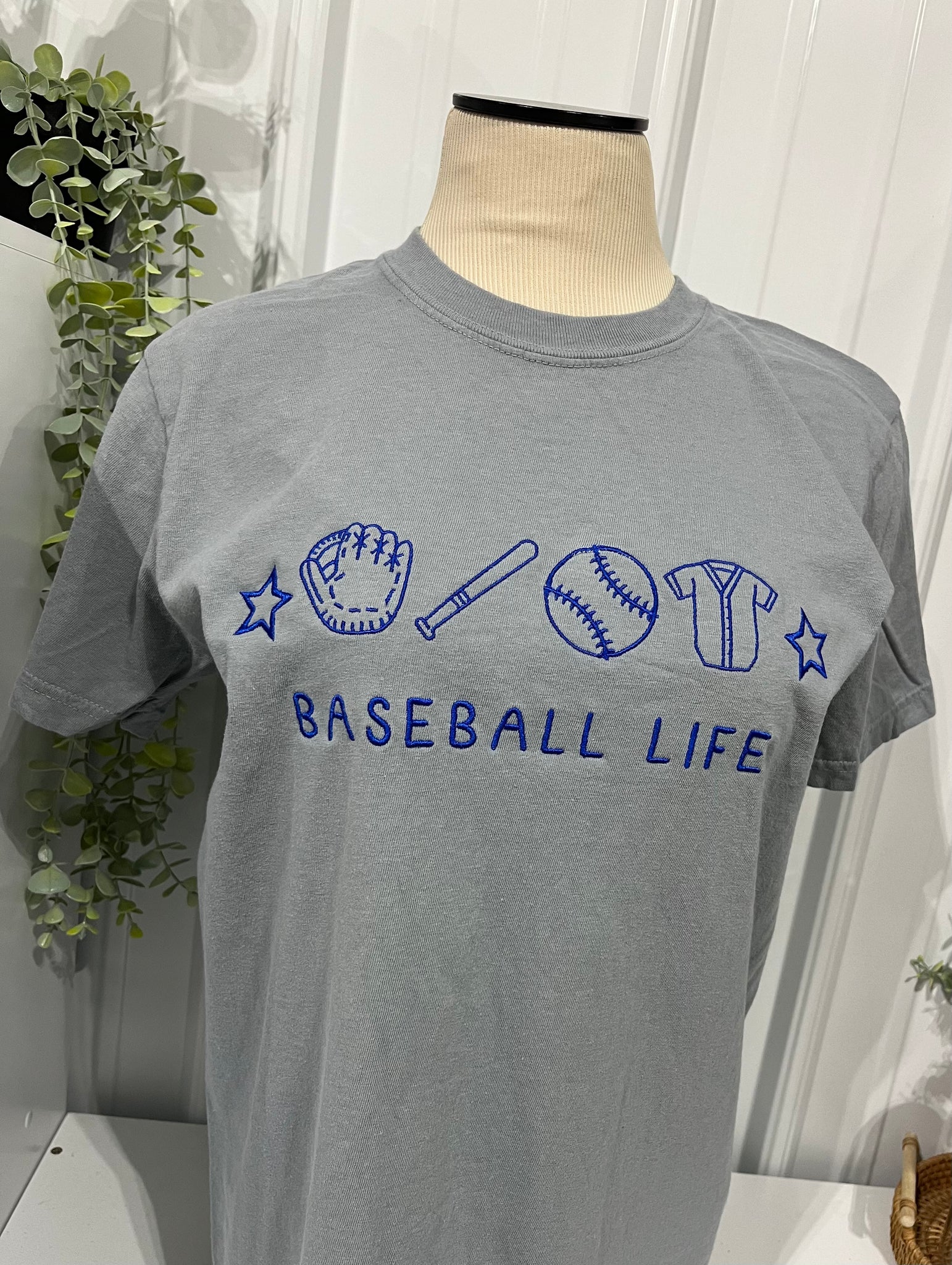Embroidery - Baseball Life - ADULT CC T-shirt