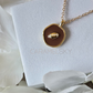 18K Gold Plated Football Pendant Necklace