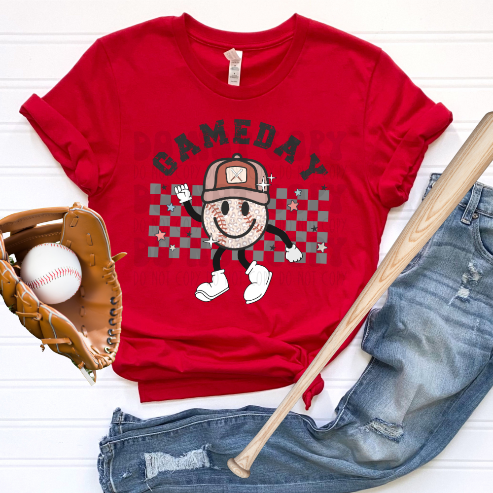 PRE-ORDER - RETRO BASEBALL GAME DAY, ADULT - YOU CHOOSE COLOR