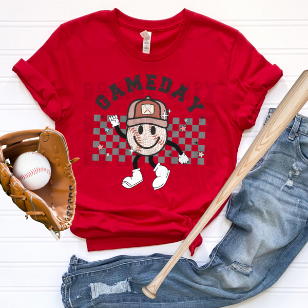 PRE-ORDER - RETRO BASEBALL GAME DAY, ADULT - YOU CHOOSE COLOR