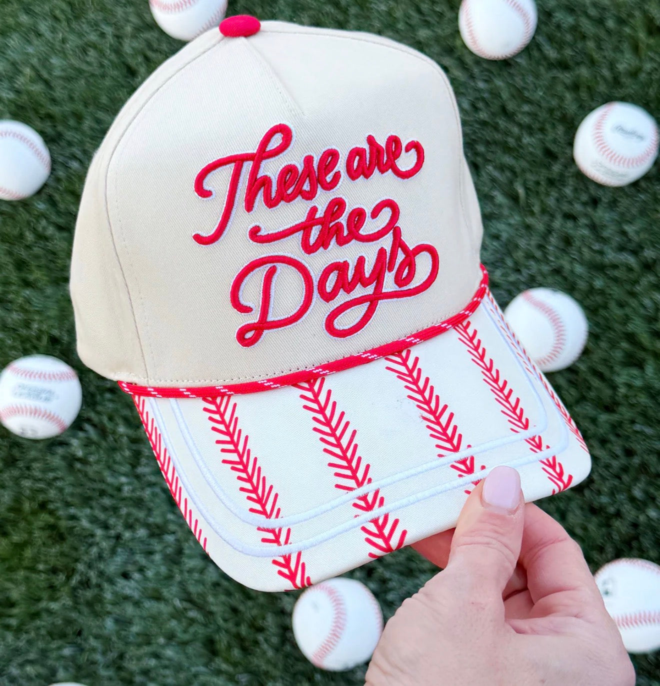 These Are The Days Embroidery Trucker Hat