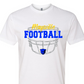 ADULT Maysville Football Helmet Logo - White T-shirt