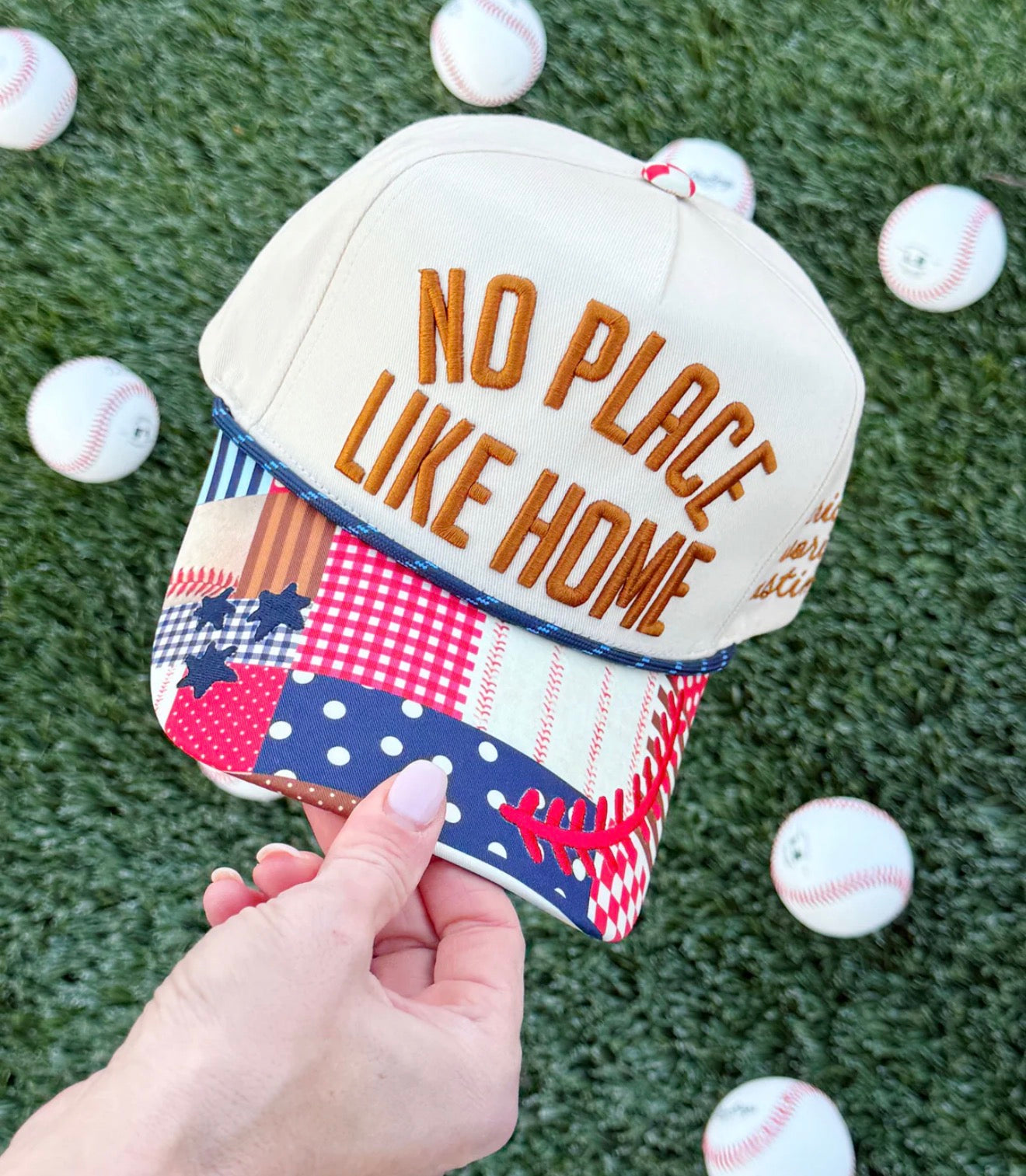 No Place Like Home Embroidery Trucker Hat