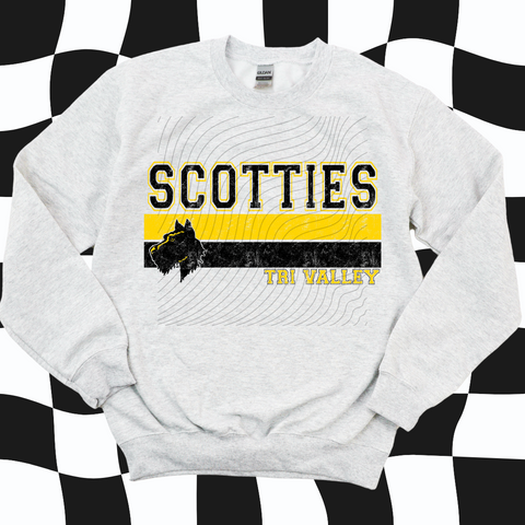 Pre Order - SCOTTIES GREY. Adult & Youth. 3 shirt options.