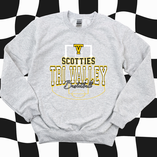 Scotties Grey Basketball. Adult & Youth. 3 Shirt Options.