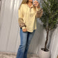 Plaid Contrast Pullover