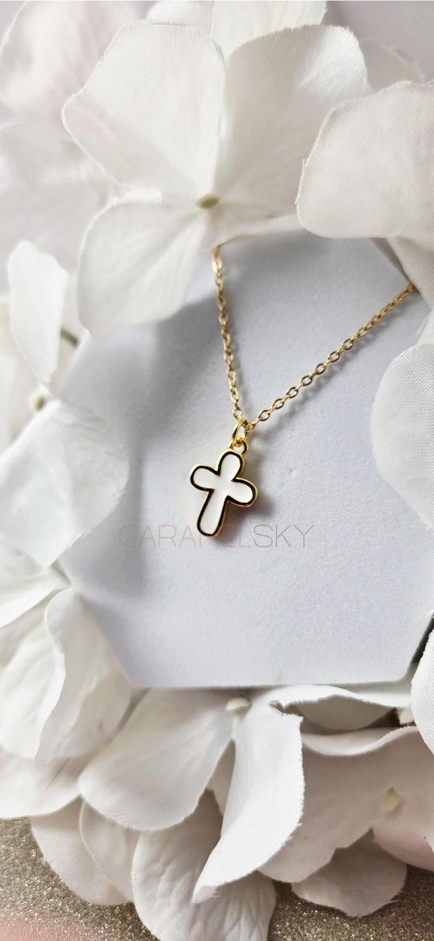 Enamel Cross Necklace