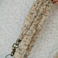 Beige Floral Lanyard