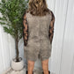 LEOPARD DENIM ROMPER