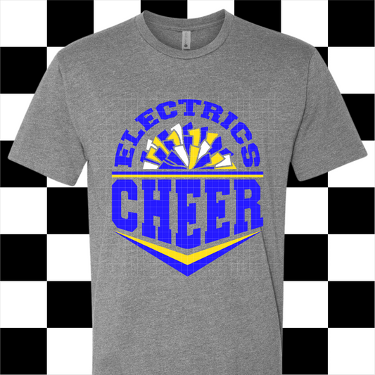 TODDLER/YOUTH Electrics Cheer - Gray T-shirt