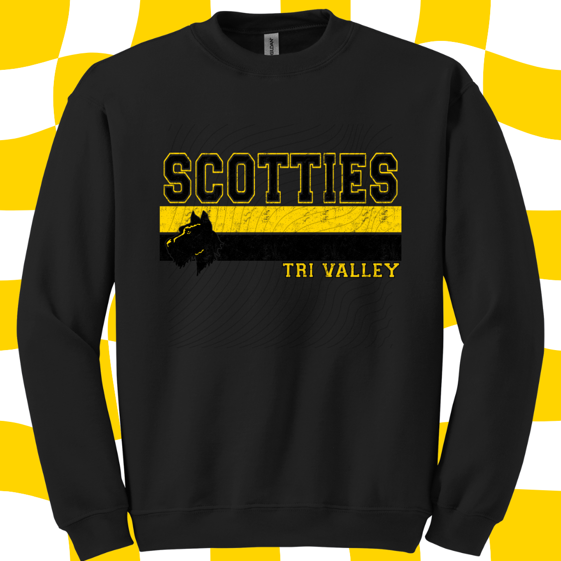 Pre Order - SCOTTIES BLACK. Adult & Youth. 3 shirt options.