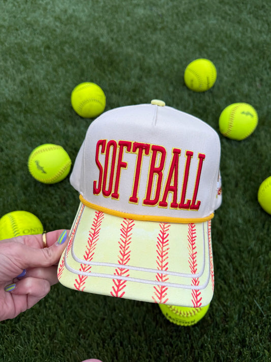 Softball Embroidered Hat