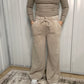 Acid Wash Sweatpants with Pockets