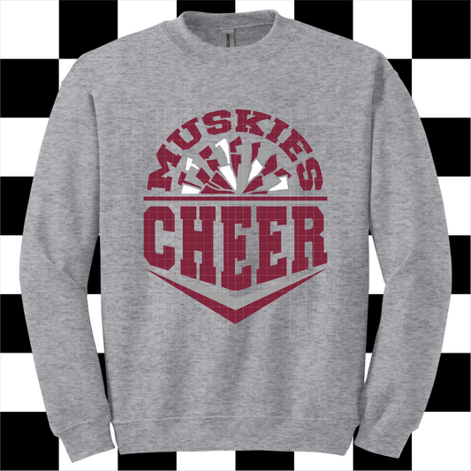 ADULT Muskies Cheer - CREWNECK