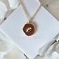 18K Gold Plated Football Pendant Necklace