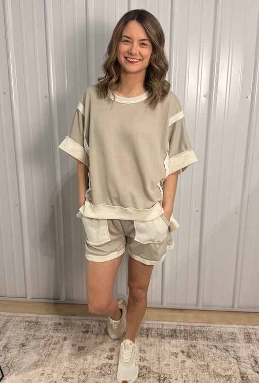 Terry Pocket Set: Taupe