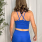 Criss-cross Sports Bra : Deep Indigo