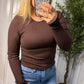 Second Skin Ribbed Seamless - Coffee Bean