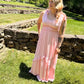LACE INSET MAXI DRESS - Light Pink