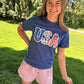USA Faux Lace Graphic