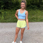 Performance Cropped Tank Top - LIGHT BLUE