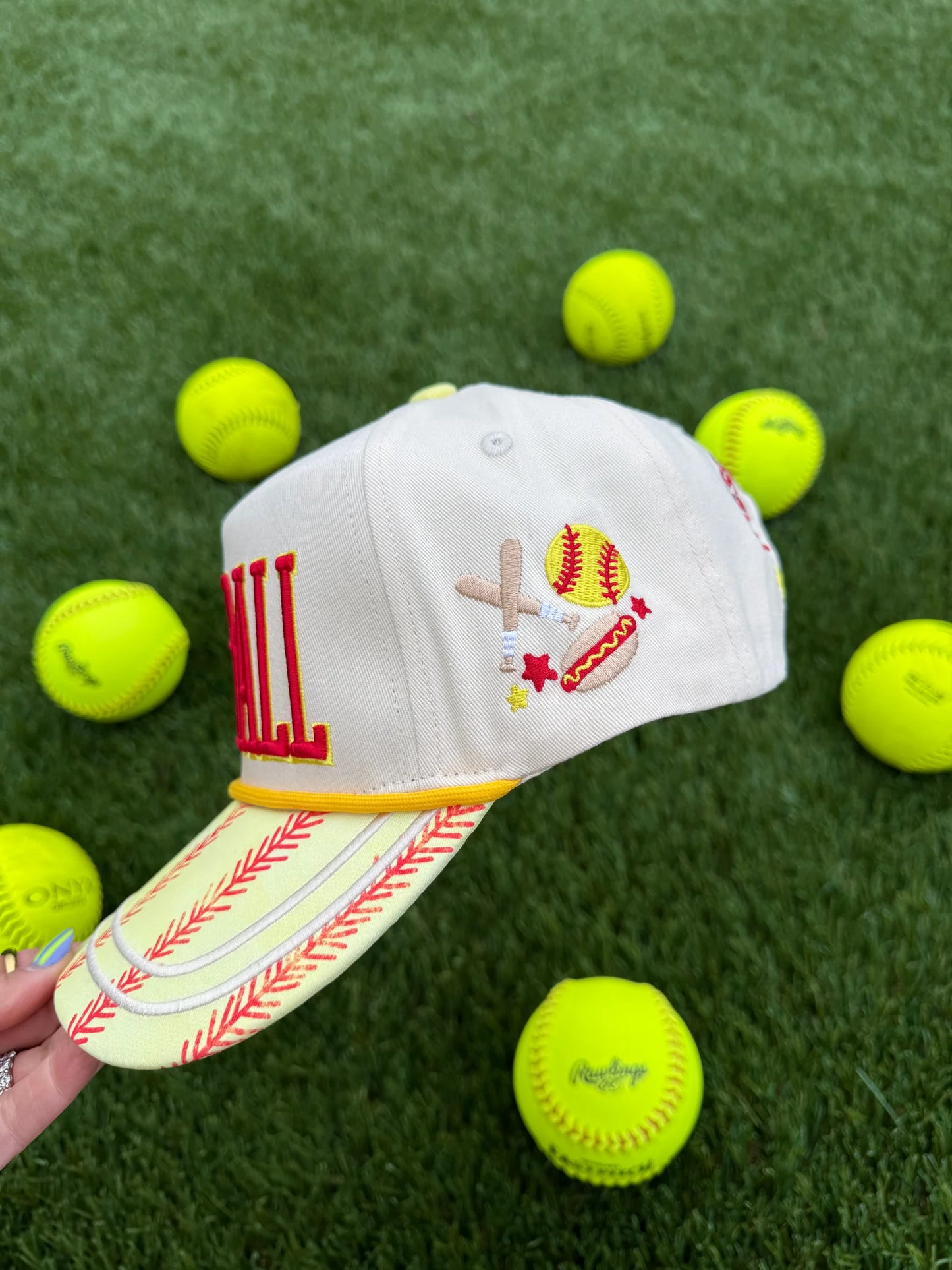 Softball Embroidered Hat