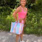 Vinyl Large Tote Bag - Multicolor