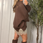 Coffeehouse Cozy Oversized Sweater